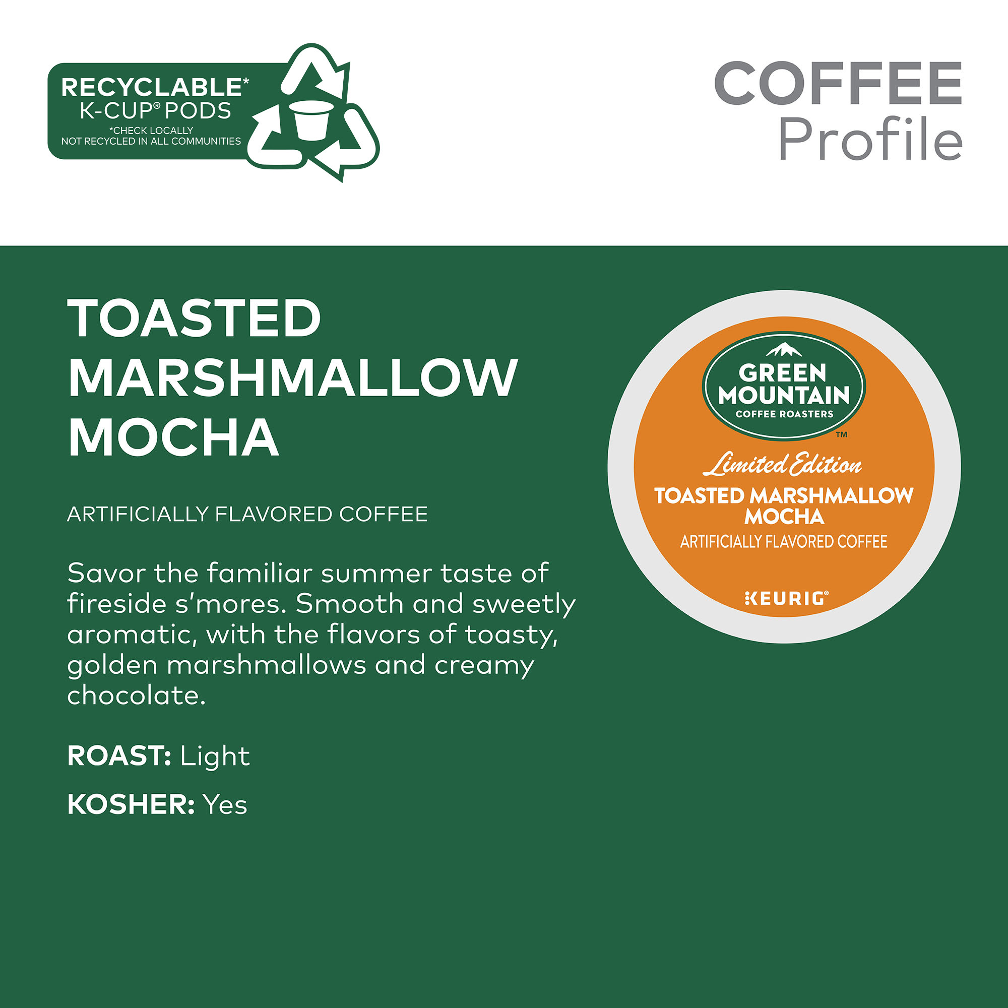 Green Mountain Coffee Toasted 