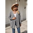 thumbnail image 4 of Richie House Women's Open Front Cardigan Long Sleeve Sweater with Pockets XS-XL ARH2063-B-XS, 4 of 5
