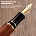 thumbnail image 6 of Luxury Wood Pen Set - Exquisite Handcrafted Fountain Pen with Elegant Gift Box - Perfect for Graduation, Birthday, or Business Gifts - Premium Writing Instrument for Professionals and Collectors, 6 of 7