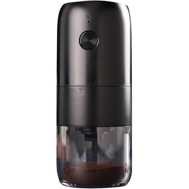 Electric Coffee Grinder (black), Multifunctional Bean Grinder, Spices, Herbs, Rechargeable One