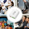 thumbnail image 2 of Universal Port Travel Charger - 2 Type - C PD + 4 USB Ports, 3.1A Output, Fast Charging, Compact Design, Safe and Reliable, Ideal for US Outlets, 2 of 6