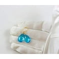 thumbnail image 3 of 14k Gold Filled Sky Blue Simulated London Topaz Earrings Briolette Faceted Teardrop Classic Simple Drops Spyglass Designs, 3 of 5