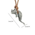thumbnail image 5 of Qisuw Handmade Cat Pendant Necklace Unique Statement Necklace Cute Jewelry Sweater Chain Christmas and Birthday Gifts, 5 of 11