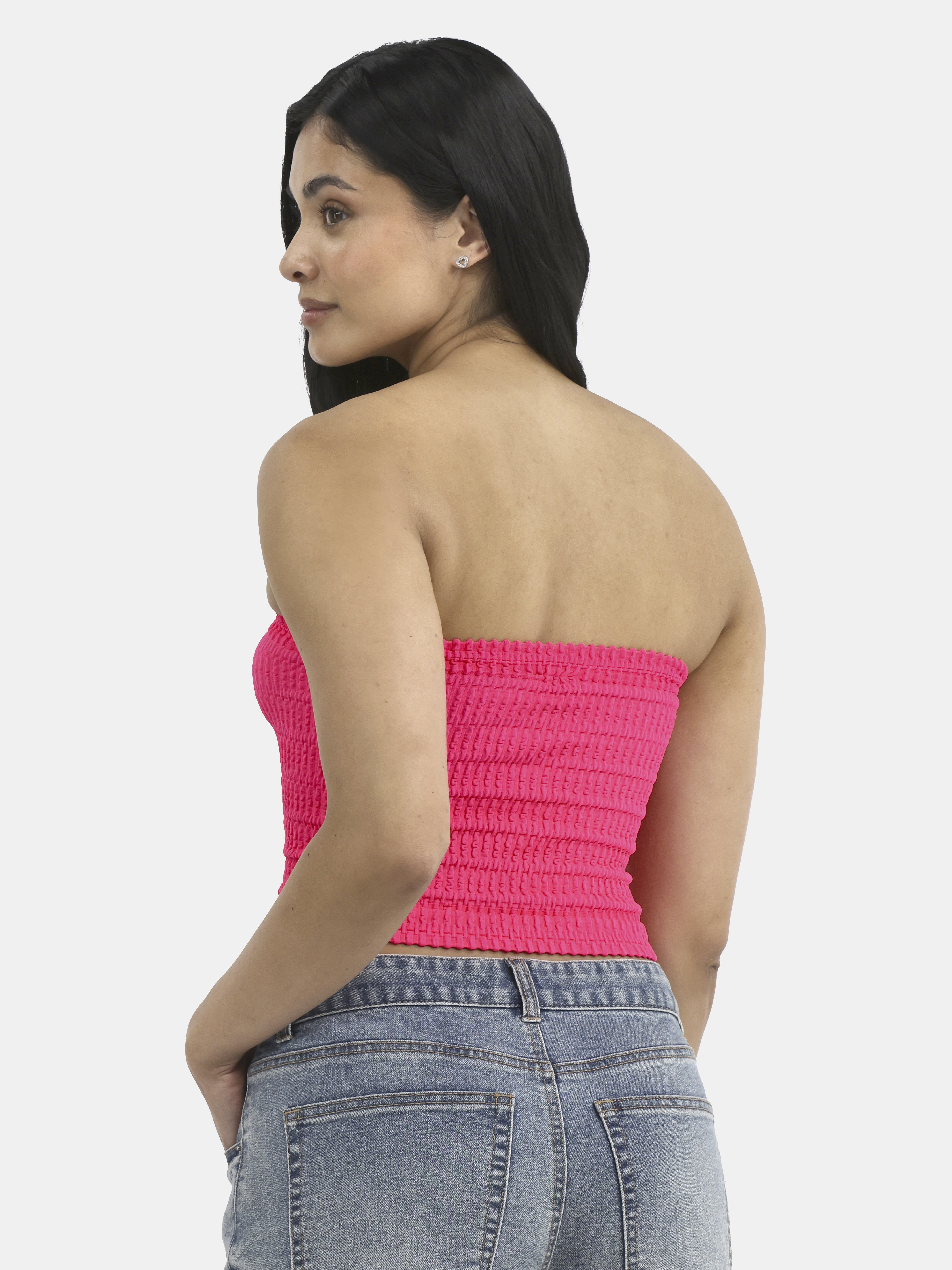 No Boundaries Seamless Textured Women's Cropped Tube Top