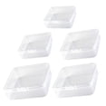 thumbnail image 1 of 5 Pcs Transparent Jewelry Storage Cases Practical Beads Case Portable Jewelry Box, 1 of 9