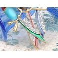 thumbnail image 4 of Swarovski Crystal Elements Perched Trio of Colorful Parakeets Bird Pin Brooch, 4 of 4