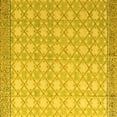 thumbnail image 1 of Ahgly Company Indoor Square Abstract Yellow Modern Area Rugs, 6' Square, 1 of 4
