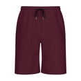 thumbnail image 7 of Men's 9 Inch Casual Shorts Drawstring Waist Lightweight Quick Dry Summer Beach Board Shorts with Pockets, 7 of 7