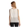 thumbnail image 2 of KIIND OF Womens Ivory Sleeveless Jewel Neck Top Size: L, 2 of 4