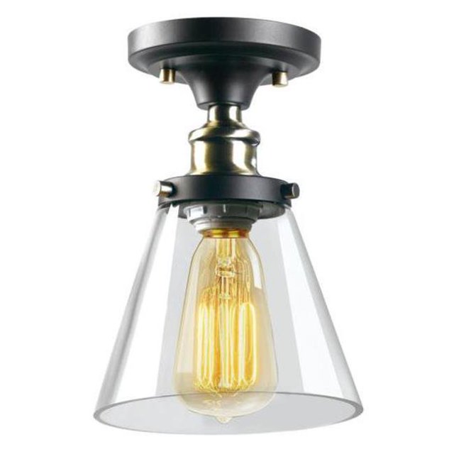 SereneLife SLLMP3106 6,5 x 6,0 Po Plafonnier TempCompact - Verre