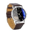 thumbnail image 7 of Fsqjgq Mens Watches Roman Fashion Quartz Wrist Watches for Men Waterproof Leather Strap Black Dial Digital Analog Watch Jewelry, 7 of 7