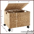 thumbnail image 7 of Casafield Rolling Filing Cabinet, Natural - Water Hyacinth Hanging File Folder Organizer, Home Office Storage, 7 of 7