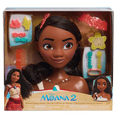 thumbnail image 4 of Disney Princess Moana 2 Styling Head, 14-pieces, Pretend Play, Kids Toys for Ages 3 up, 4 of 4