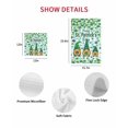 thumbnail image 7 of St. Patrick's Day Kitchen Dish Towels for Drying Dishes Set of 2, Gnomes Shamrock Clovers Blue Stripes Waffle Weave Microfiber Hand Tea Bathroom Towels Quick Dry & Absorbent Towel 15.7x23.6, 7 of 7