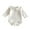 White, variant on Ruyang Baby Girl Vintage Bubble Romper Doll Collar Long Sleeve Playsuit Toddler Plain Color Button Down Shirt Bodysuit