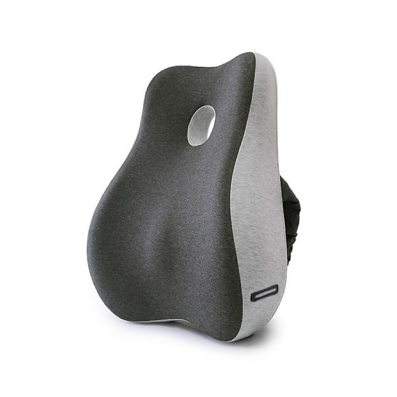 Seat Cushion Back Cushion Office Chair Cushion Car Seat Cushion Memory Foam--Dark Grey and Bright Grey