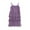 Purple, variant on Ashirexll Girls Summer Dress Toddler Fashion Casual Solid Color Tassel Splicing Sleeveless Strap Dress for 2-12 Years