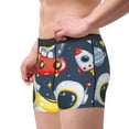 thumbnail image 2 of Qekee Astronaut And Space for Men's Underwear Boxer Briefs , Comfort Boxer Brief for Men, Moisture-Wicking Breathable-Large, 2 of 5