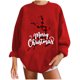 thumbnail image 2 of ICHUANYI Liquidación Navidad Moda Mujer Casual Manga Larga Impreso Señoras Sudaderas Tops ICHUANYI WER202308246970, 2 of 7