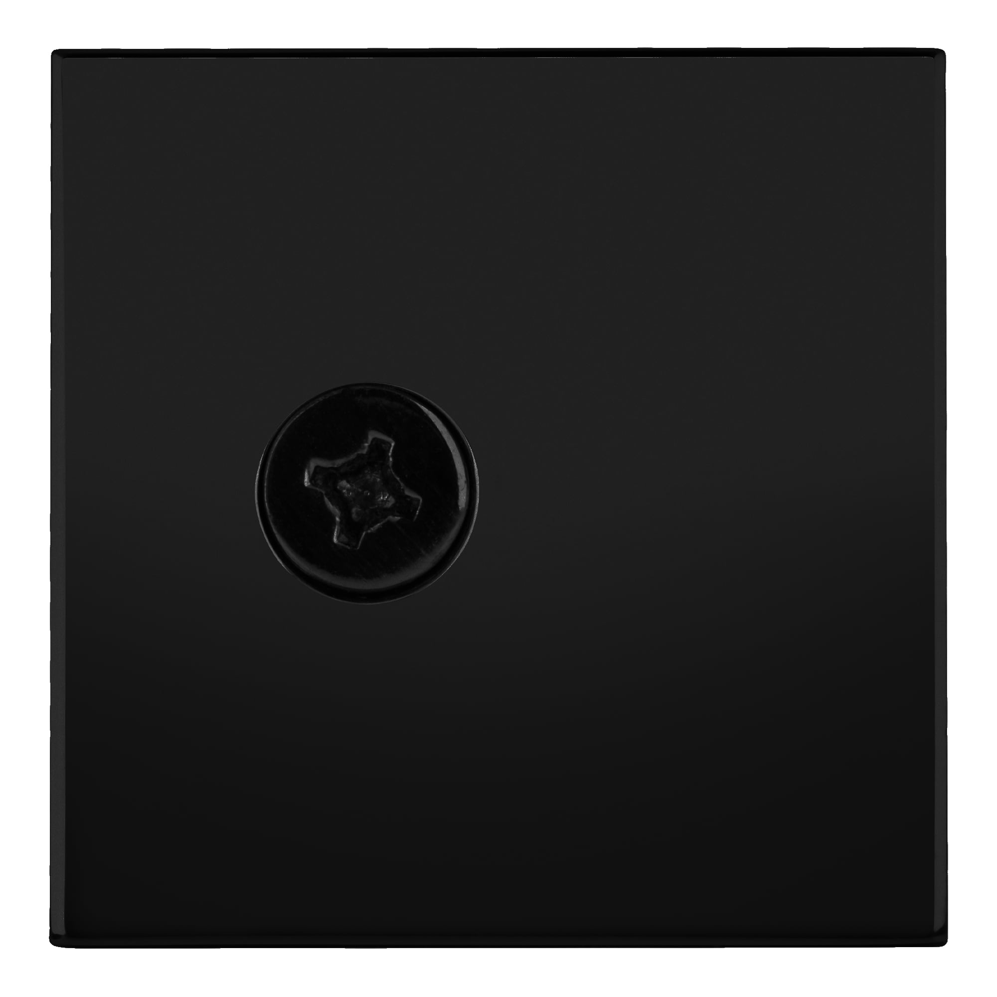 CRL SGCU1BL Black Square Style Notch-in-Glass Fixed Panel U-Clamp