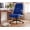 Navy, variant on Fabric High Back Office Chair with Lockable Quiet Casters, Ergonomic Home Office Desk Chair with Flip-up Armrest, Comfy Computer Chair with Adjustable Height for Home & Office & Work