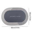 thumbnail image 3 of 1 Pcs Bath Rug, Super Absorbent Quick Dry Backing Non Slip Washable Bathroom Floor Mats Shower Rug For In Front Of Bathtub Shower Room, 3 of 8
