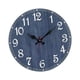 thumbnail image 5 of Reloj de pared decorativo azul, redondo, sin , de 30 cm de diámetro. Regalo ideal para colgar en la escuela, la oficina, la sala de estar,, 5 of 9