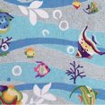 thumbnail image 2 of HomeRoots 349826 7 ft. 6 in. x 9 ft. 6 in. Polyester Blue Area Rug, 2 of 2
