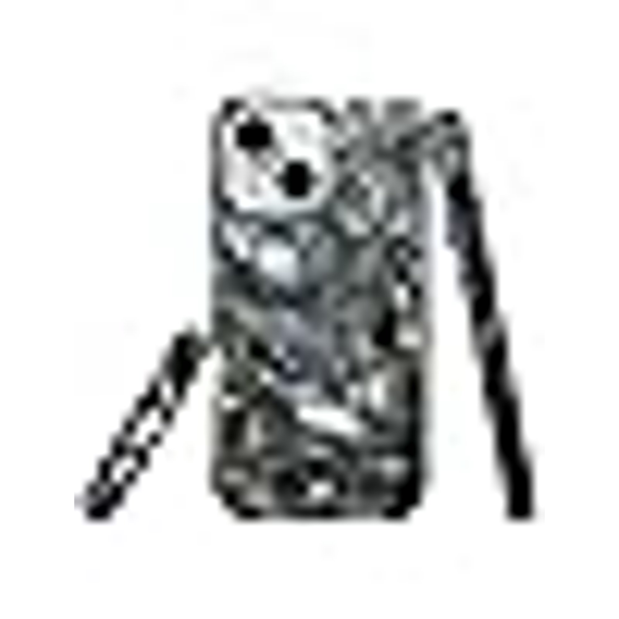 Case for iPhone 15 Scratch Resistant Hybrid Double Layer Hard Shell Mosaic Dark Academia Flower Pattern Design Full Body Protective Cover Shockproof Slim Phone Case