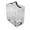 Clear, variant on Riousery Miniature ITX PC Case, White Acrylic Portable Desktop Computer Chassis, 360 Degree Open Airflow, Supports FLEX Power & 190mm GPU, 9.06x8.07x4.72 inches / 23x20.5x12 cm