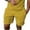 Yellow, variant on Mlzmgr Mens Casual Sports Shorts Elastic Waist Knee Length Solid Color Shorts with Pockets Regular Basic Shorts Summer Fashion