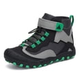 thumbnail image 1 of Zapatos de senderismo Mishansha para niños y niños, antideslizantes, negro/verde, 12, 1 of 6