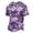 Purple, variant on Men's Short Sleeve Control Hunting Camouflage T-Shirt with Henley Neck