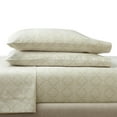 thumbnail image 2 of Better Homes & Gardens 400TC Performance King Sheet Set, Ogee Almond Biscuit, 2 of 8
