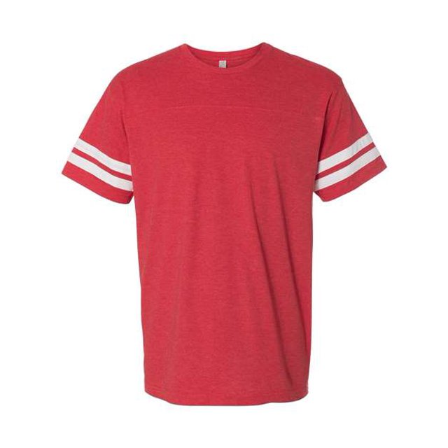 Camiseta de fútbol de manga corta con cuello redondo para hombre LAT 6937 Vintage Royal/Blended