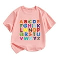 thumbnail image 1 of AWZXDE T-Shirt Décontracté à Manches Courtes pour Enfants avec Imprimé de Dessin Animé, Col Rond, Confortable, pour Filles, 1 of 4