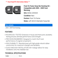 thumbnail image 2 of Front To Frame Sway Bar Bushing Kit - Compatible with 2005 - 2009 Ford Mustang 2006 2007 2008, 2 of 2