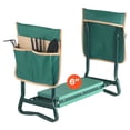 thumbnail image 2 of Garden Kneeler and Seat with 6" Wide Kneeling Pad, 330 lbs Capacity, Folding Design, 2 Tool Bags, for Gardening Weeding Planting, 2 of 9