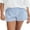 Sky Blue, variant on Hirigin Women's Y2K Lounge Shorts Casual Elastic Low Waist Plaid/Striped Button Front Pajama Bottoms Boxer Shorts Sleepwear