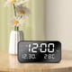 thumbnail image 4 of Reloj electrónico digital con pantalla LED, reloj electrónico, pantalla digital estéreo, despertador con función de repetición, cambio de temperatura de 12/24 h, reloj despertador digital, 4 of 6
