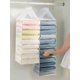 thumbnail image 2 of 1pc Grey Hanging Closet Organizer With Multiple Compartments For Clothes And Pants Storage, Foldable, 2 of 4