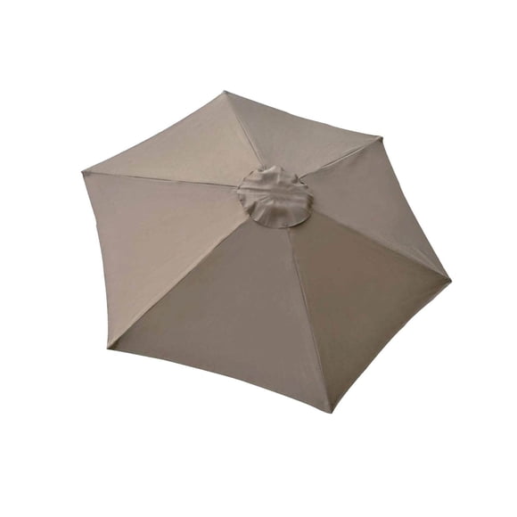Housse de Toit Solide pour Parasol de Jardin, Imperméable et Durable, Housse Supérieure pour Parasol de Patio, Housse Offest, Abri de Patio avec Accoudoirs 2 m, 6 Baleines, Kaki
