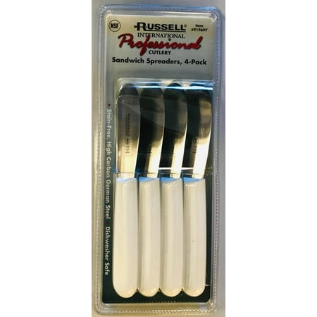 Professional Spreader - Russell International Professional Cutlery Sandwich Spreaders 4 Pk