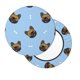 thumbnail image 2 of Balery french Bulldog Face Fundas de asiento para taburete de bar redondo de tela de terciopelo ajustables que protegen de arañazos y manchas para sillas de 14 a 17 pulgadas.-12 inch, 2 of 7