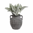 thumbnail image 6 of Textured Handled Jug Vase for Living Room Decor - Modern Home Accecnt for Bedroom, Console Table, and Office Styling - Sculptural Ceramic Flower Vase for House Display - 10", Black, 6 of 12