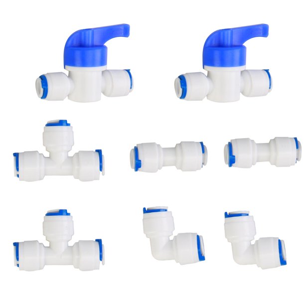 3/8" Quick Water Purifier Tube Fitting Connector Filter Pipe Joint