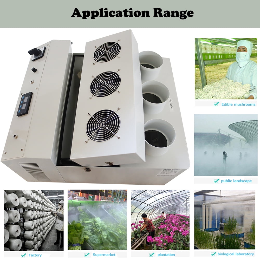 TECHTONGDA Industrial Humidifier Ultrasonic Cooler Sprayer for Fruit Vegetable Fresh Keep 24kg/h Cold Mist Humidifier