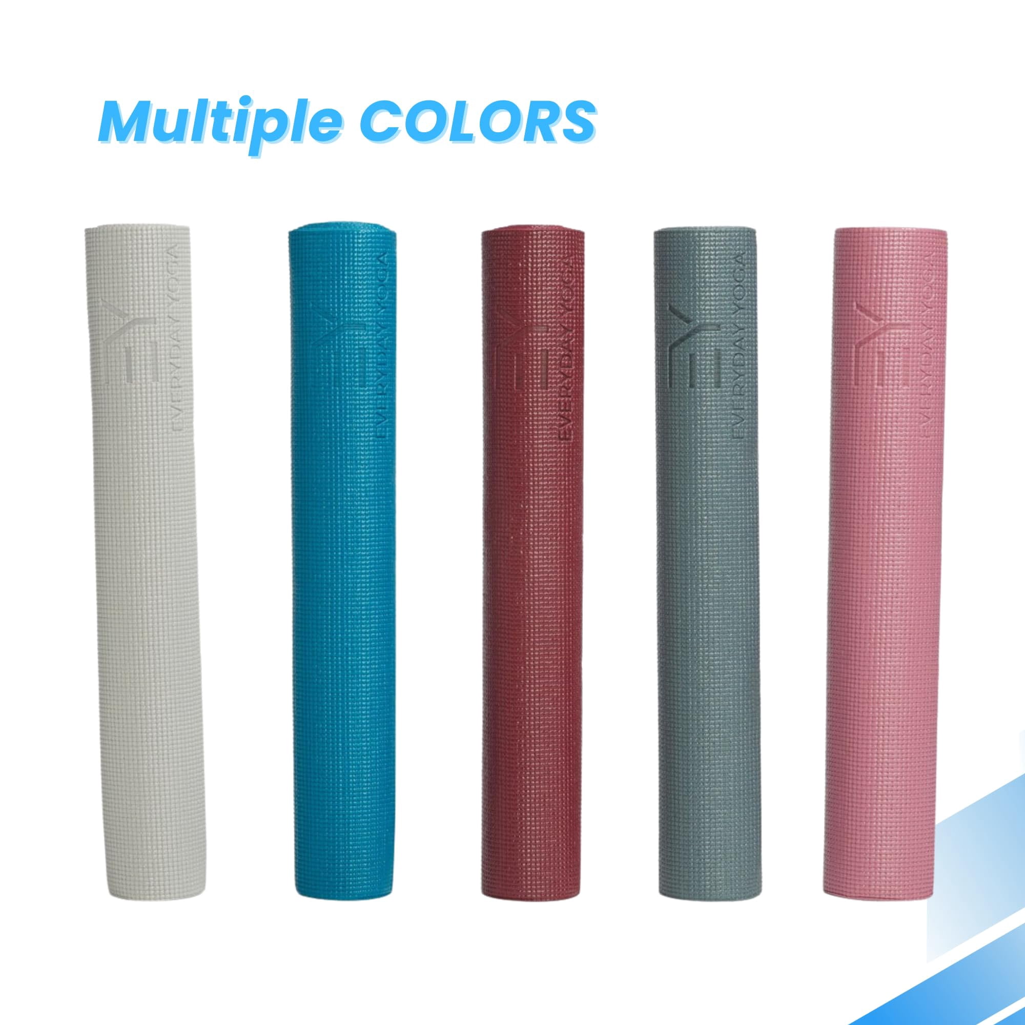 Everyday Yoga Mat - 72" Durable 5mm, Anti-Microbial Grip