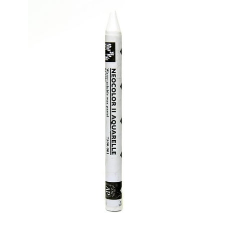Aquarelle Water Soluble Wax Pastels - Neocolor II Aquarelle Water Soluble Wax Pastels white (pack of 10)