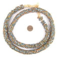 thumbnail image 2 of The Bead Chest Chevron Style Aja Krobo Powder Glass Beads (15mm), 2 of 3